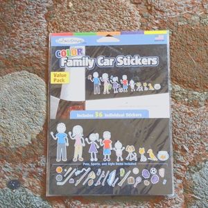 Family car stickers/decals vtg